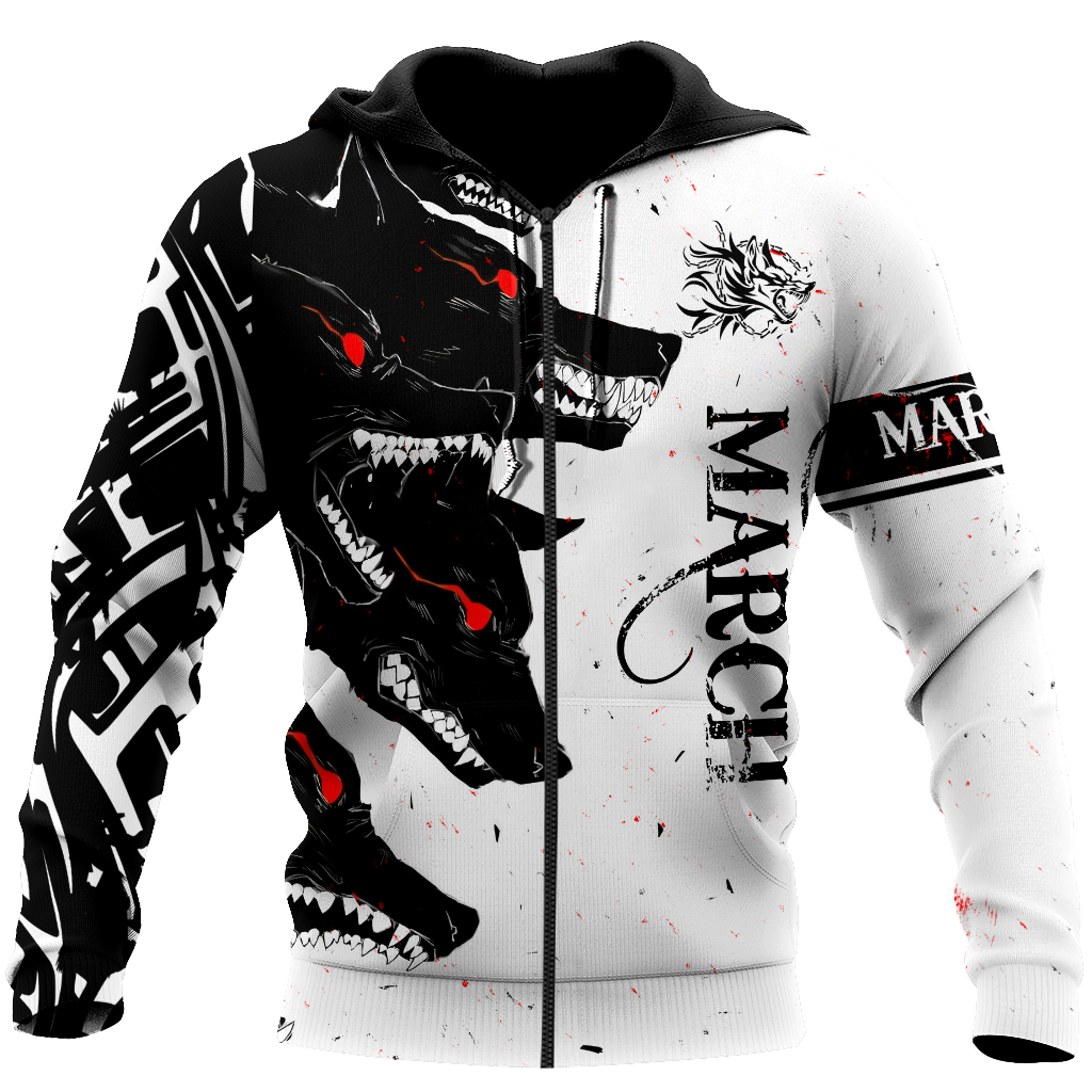 The Dark Wolf March 3D All Over Printed Unisex Deluxe Hoodie ML