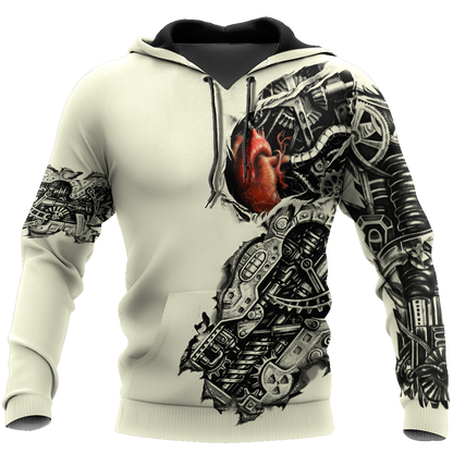 Mechanic Metal Tattoo 3D All Over Printed Shirts HAC180502 - Amaze Style™-Apparel