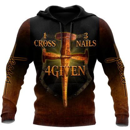 1 Cross 3 Nails 4 Given  3D All Over Printed Shirts For Men and Women Pi30062002