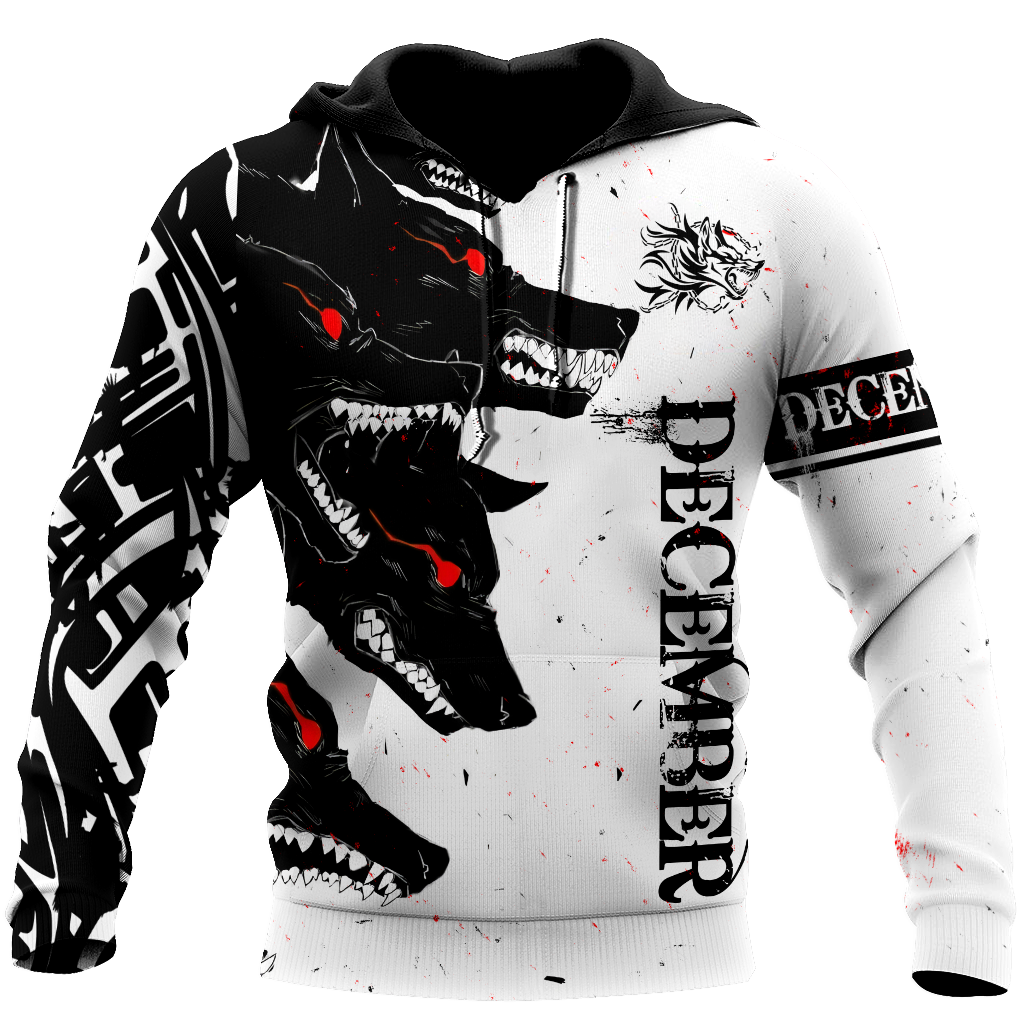 The Dark Wolf December 3D All Over Printed Unisex Deluxe Hoodie ML