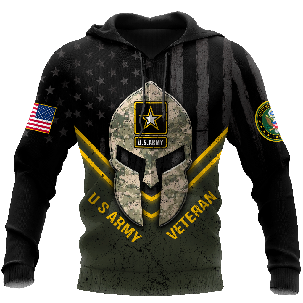 Spartan Soldier US Veteran 3D All Over Printed Shirt Hoodie Pi21082002