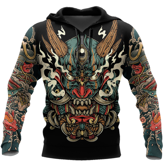 Samurai Tattoo Art Hoodie T Shirt For Men and Women HAC220602-NM-Apparel-NM-Hoodie-S-Vibe Cosy™
