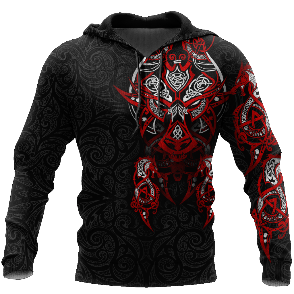 Viking Tattoo Dragon Hoodie T Shirt For Men and Women HAC150604-NM-Apparel-NM-Hoodie-S-Vibe Cosy™