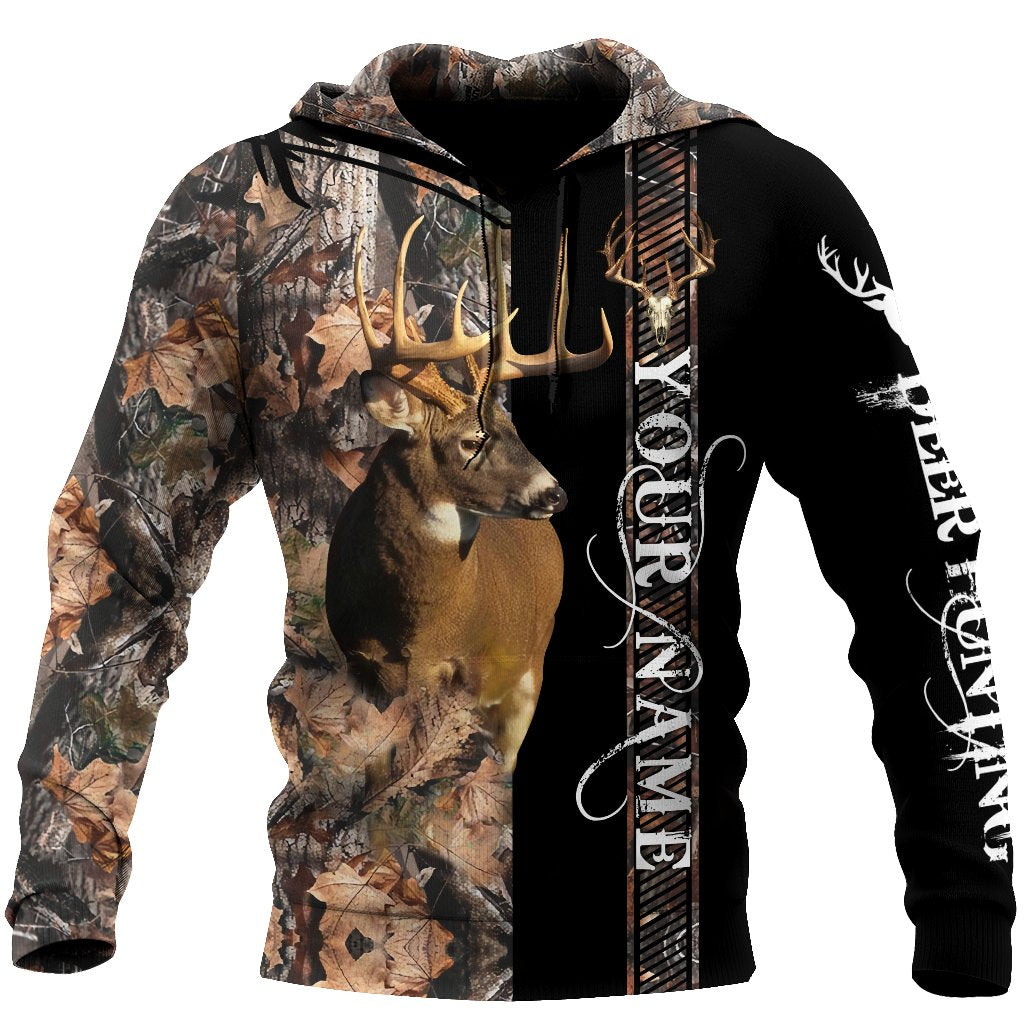 Deer Hunting Customize Name 3D hoodie shirt for men and women