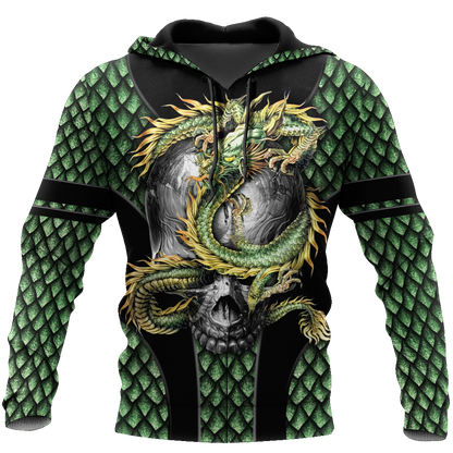 Skull dragon 3D all over printed for men and women HAC140803