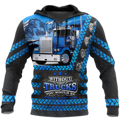 Premium Tyre Print All Over Printed Trucker Shirts MEI