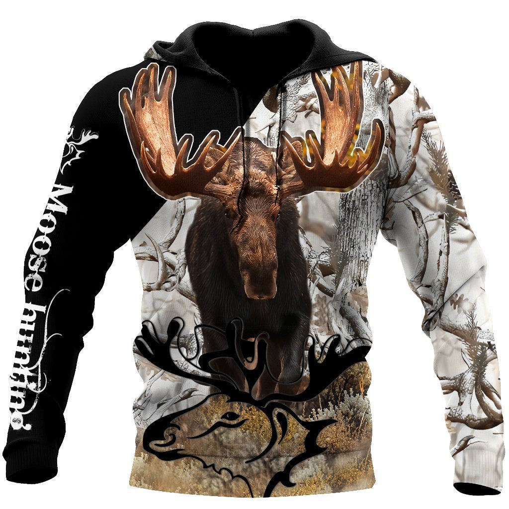 Personalized Name Moose Hunting 3D All Over Print Unisex Shirts