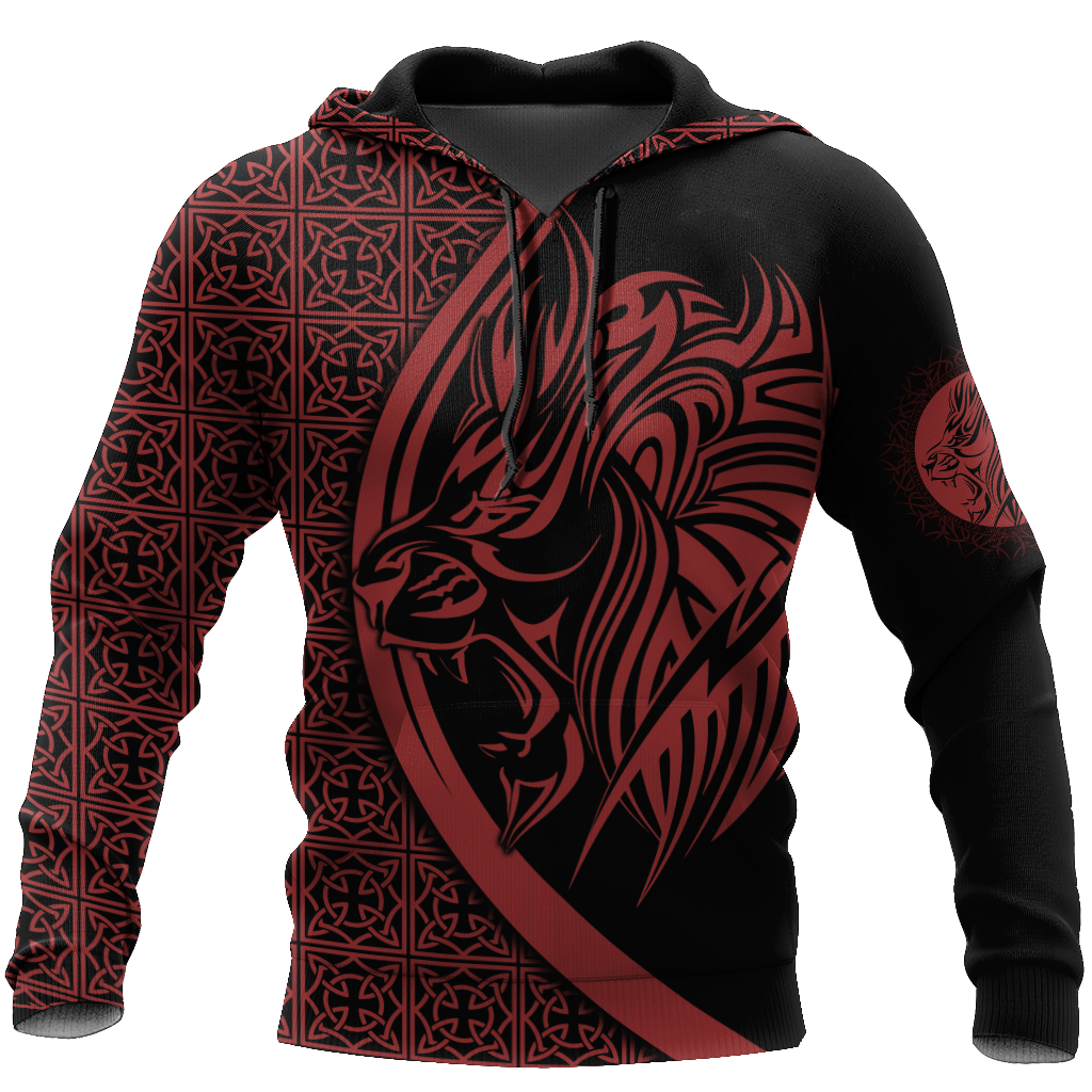 Lion Tattoo Hoodie T Shirt For Men and Women HAC080605-NM-Apparel-NM-Hoodie-S-Vibe Cosy™