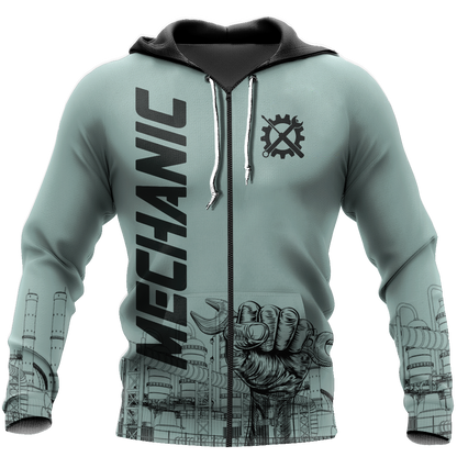 I'm Here Because You Broke Something All Over Printed Mechanic Hoodie For Men and Women TN