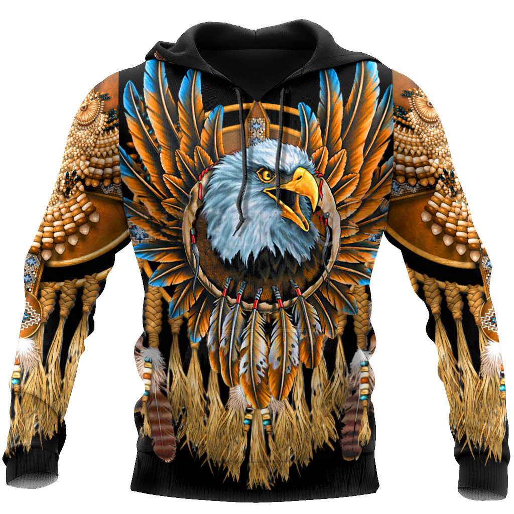 Eagle Dreamcatcher Native American Hoodie 3D All Over Printed Shirts LAM2022091-LAM