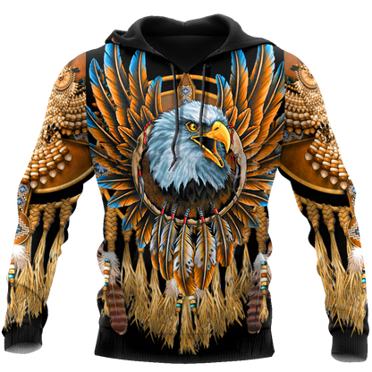 Eagle Dreamcatcher Native American Hoodie 3D All Over Printed Shirts LAM2022091-LAM