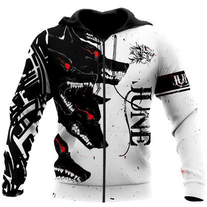 The Dark Wolf June 3D All Over Printed Unisex Deluxe Hoodie ML