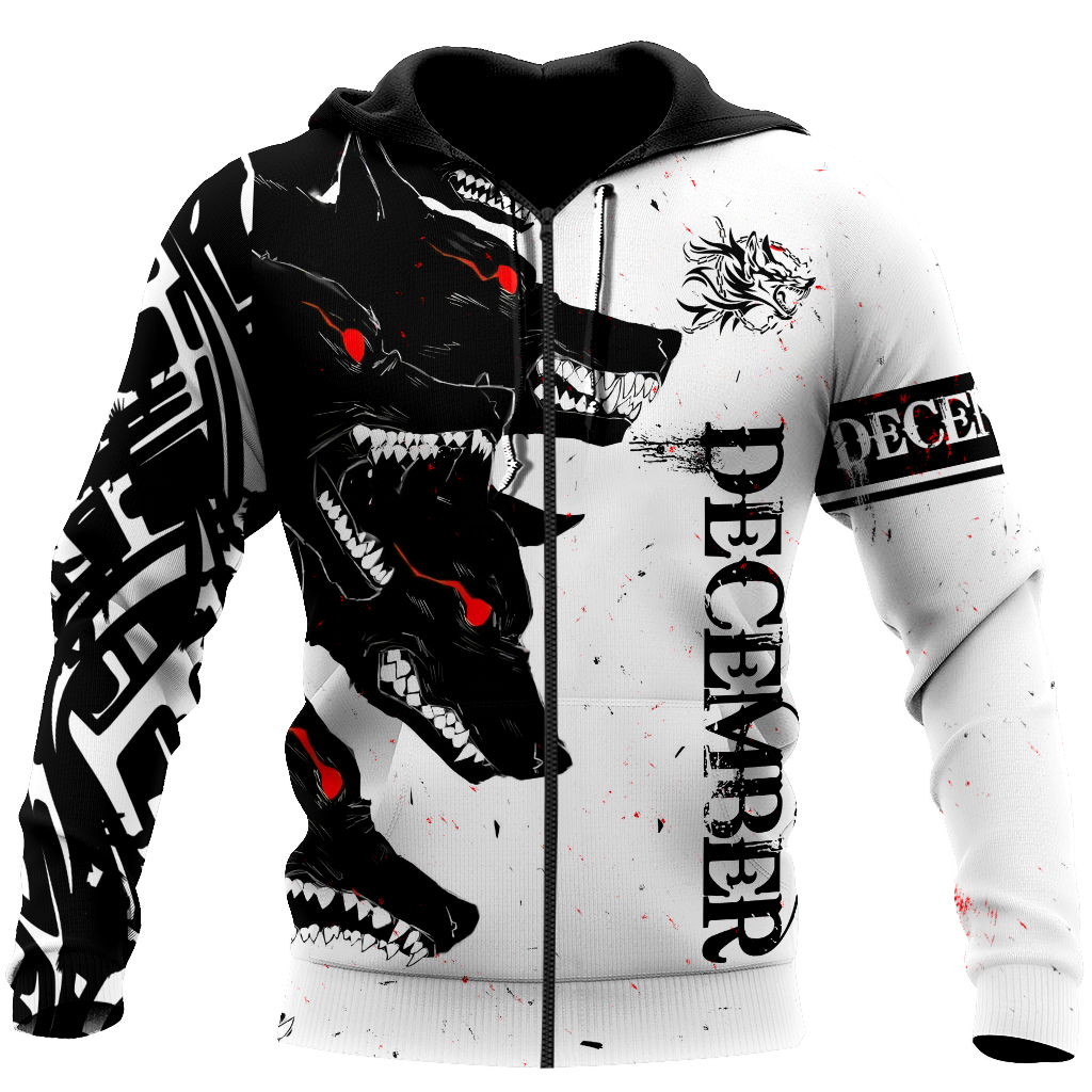 The Dark Wolf December 3D All Over Printed Unisex Deluxe Hoodie ML