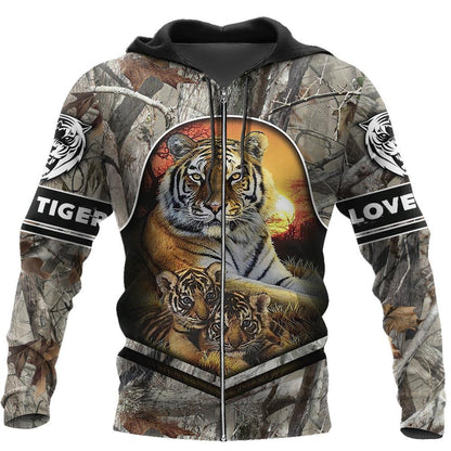 Love Tiger 3D All Over Printed Shirts For Men and Women TA0820205