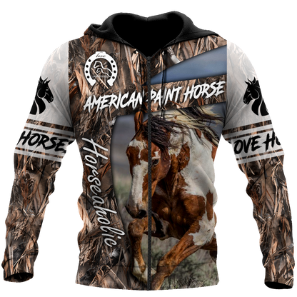 Love Horse 3D All Over Printed Shirts Pi080502S1 - Amaze Style™-Apparel