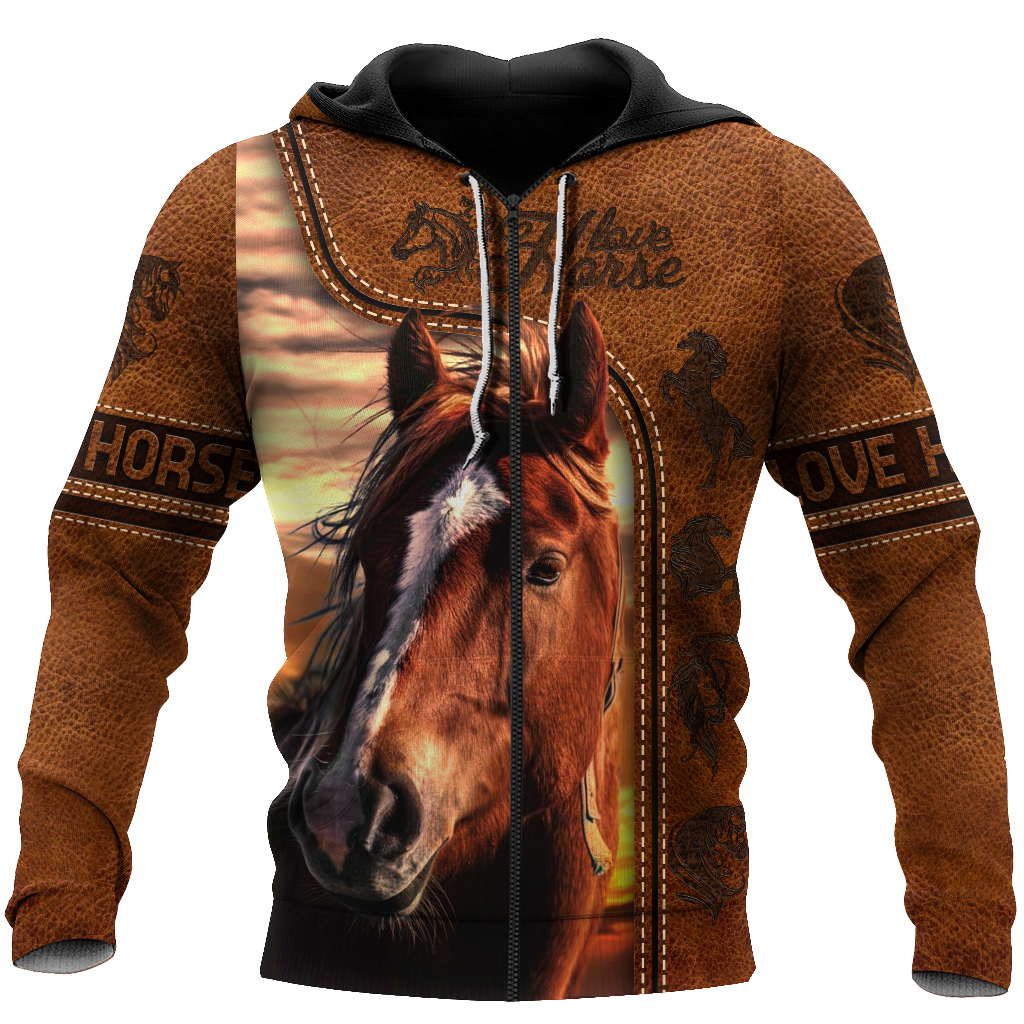Love Horse 3D All Over Printed Shirt Hoodie For Men And Women Pi150401 - Amaze Style™-Apparel
