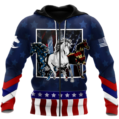 Horses Flag 3D All Over Printed Shirts Pi16062001