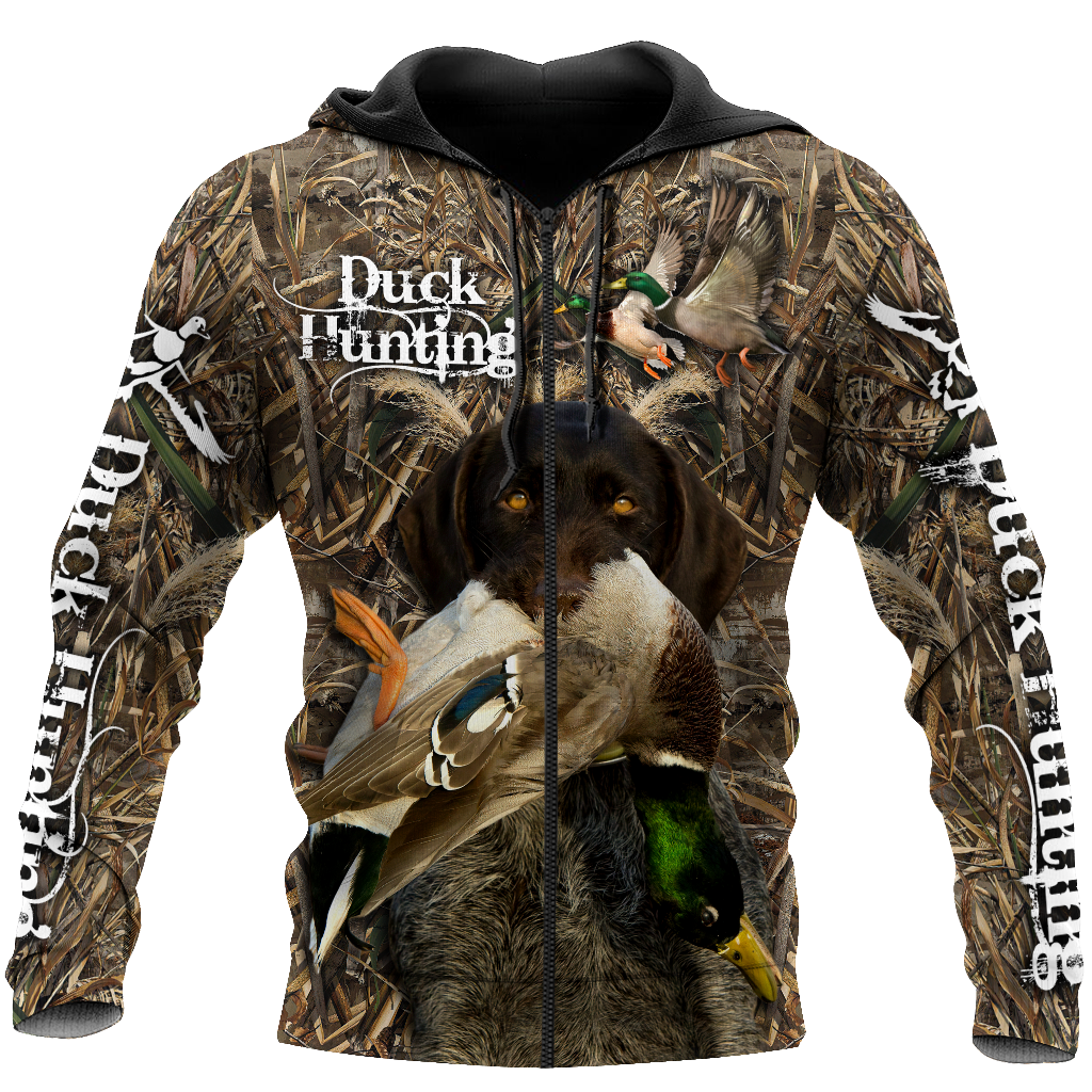 Personalized Name Hunting Camo 3D Unisex Shirts Duck Hunting Labrador Retriever