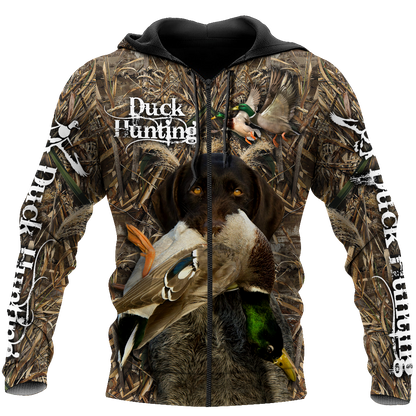 Personalized Name Hunting Camo 3D Unisex Shirts Duck Hunting Labrador Retriever