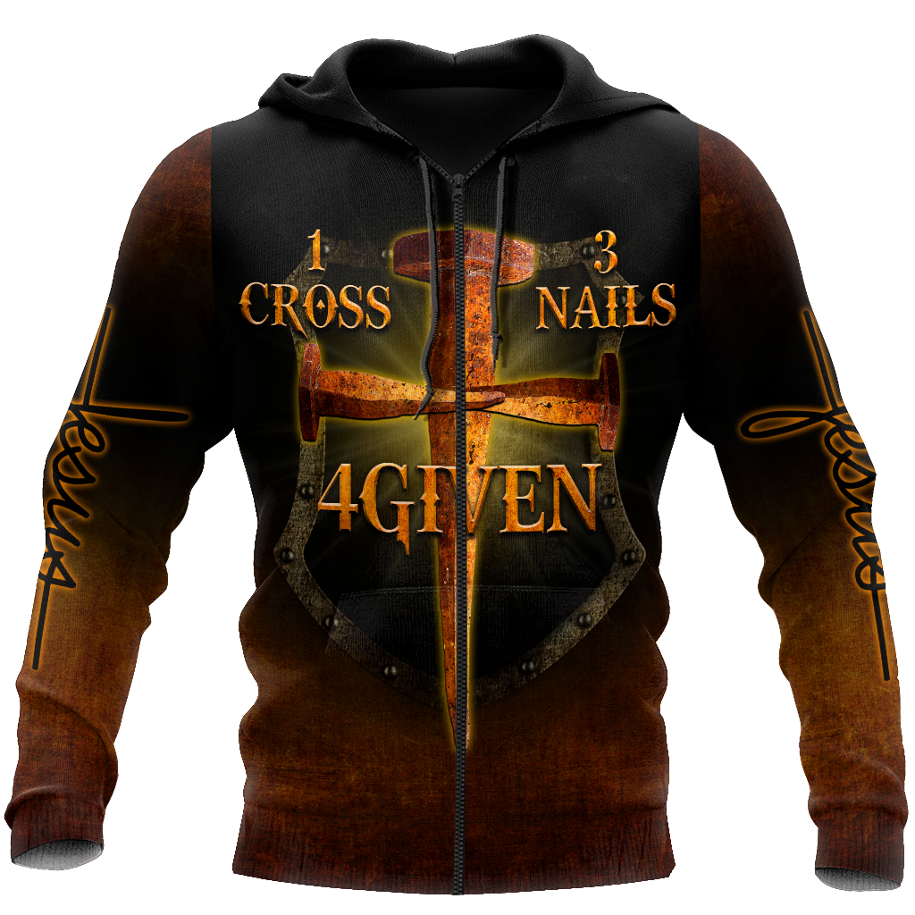 1 Cross 3 Nails 4 Given  3D All Over Printed Shirts For Men and Women Pi30062002