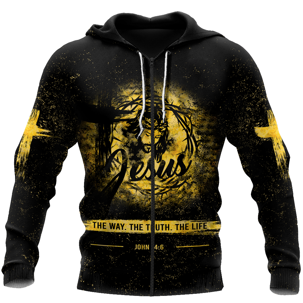 Jesus The Way The Truth The Life 3D All Over Printed Shirts For Men and Women Pi12062004