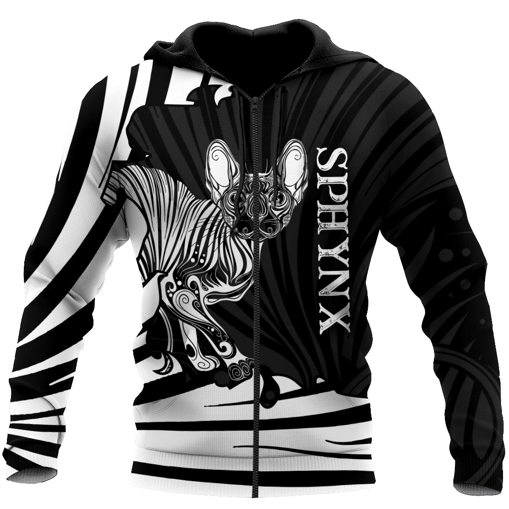 Sphynx cat tattoos 3D All Over Printed shirt & short for men and women PL