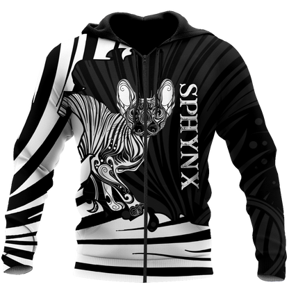 Sphynx cat tattoos 3D All Over Printed shirt & short for men and women PL