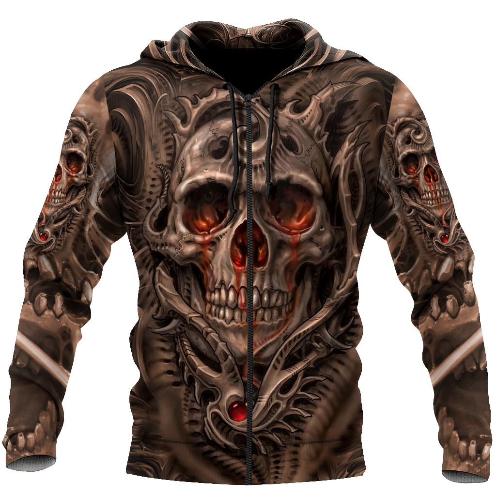 Premium Unisex All Over Printed Skull Shirts MEI