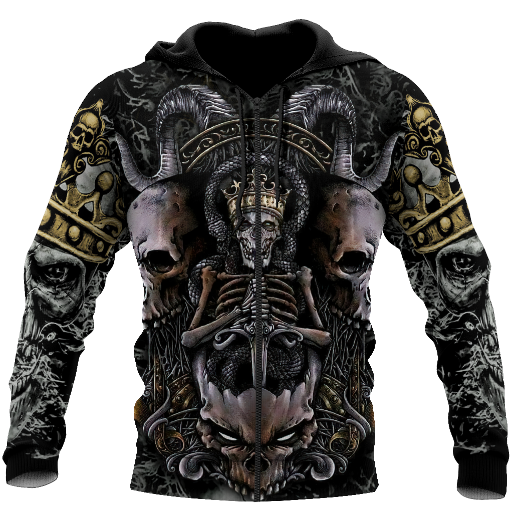 Premium Unisex All Over Printed Skull King Shirts MEI