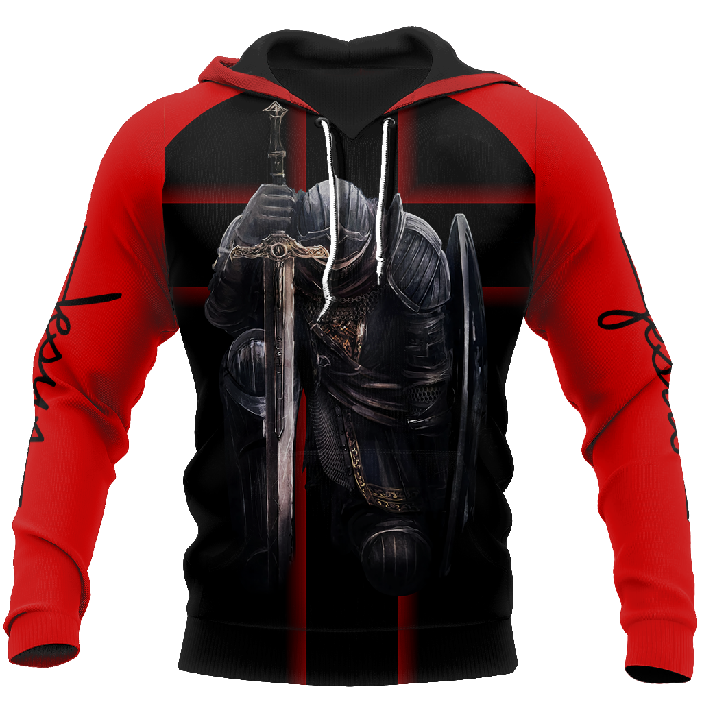 I Bow To None Other Than Lord Jesus Christ Knight Templar 3D All Over Printed Shirt Hoodie MP828 - Amaze Style™-Apparel