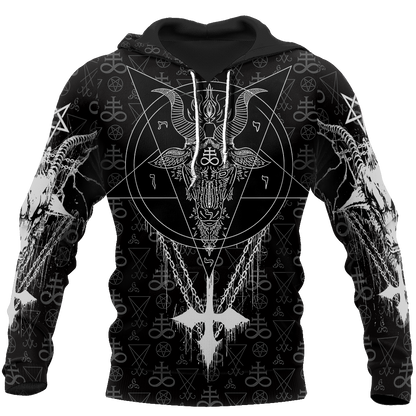 Satanic All Over Printed Hoodie MP856 - Amaze Style™-Apparel