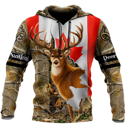 Deer Hunting Canada 3D All Over Printed Shirts For Men HHT31082001-LAM