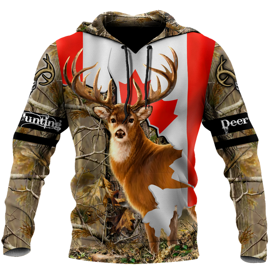 Deer Hunting Canada 3D All Over Printed Shirts For Men HHT31082001-LAM