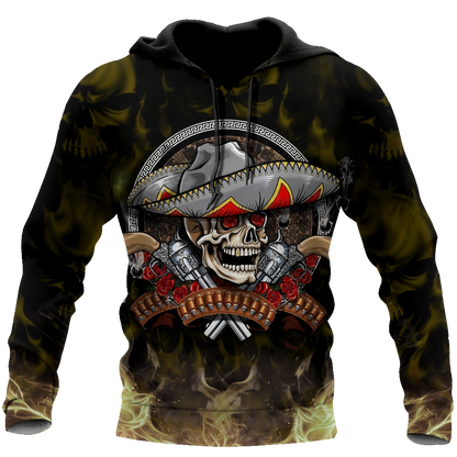 All Over Printe Beautiful Mexico Day Of The Dead Hoodie