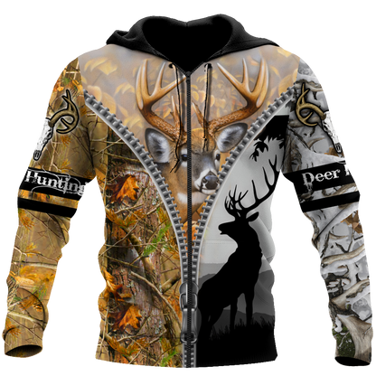 Deer Hunting 3D All Over Printed Shirts For Men HHT27082002-LAM
