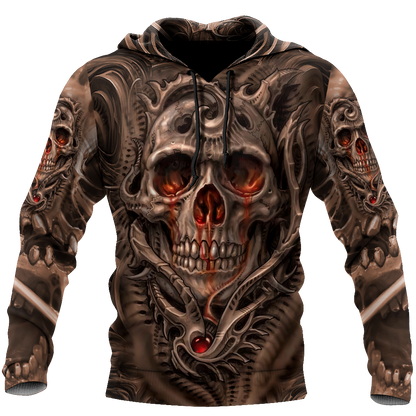 Premium Unisex All Over Printed Skull Shirts MEI