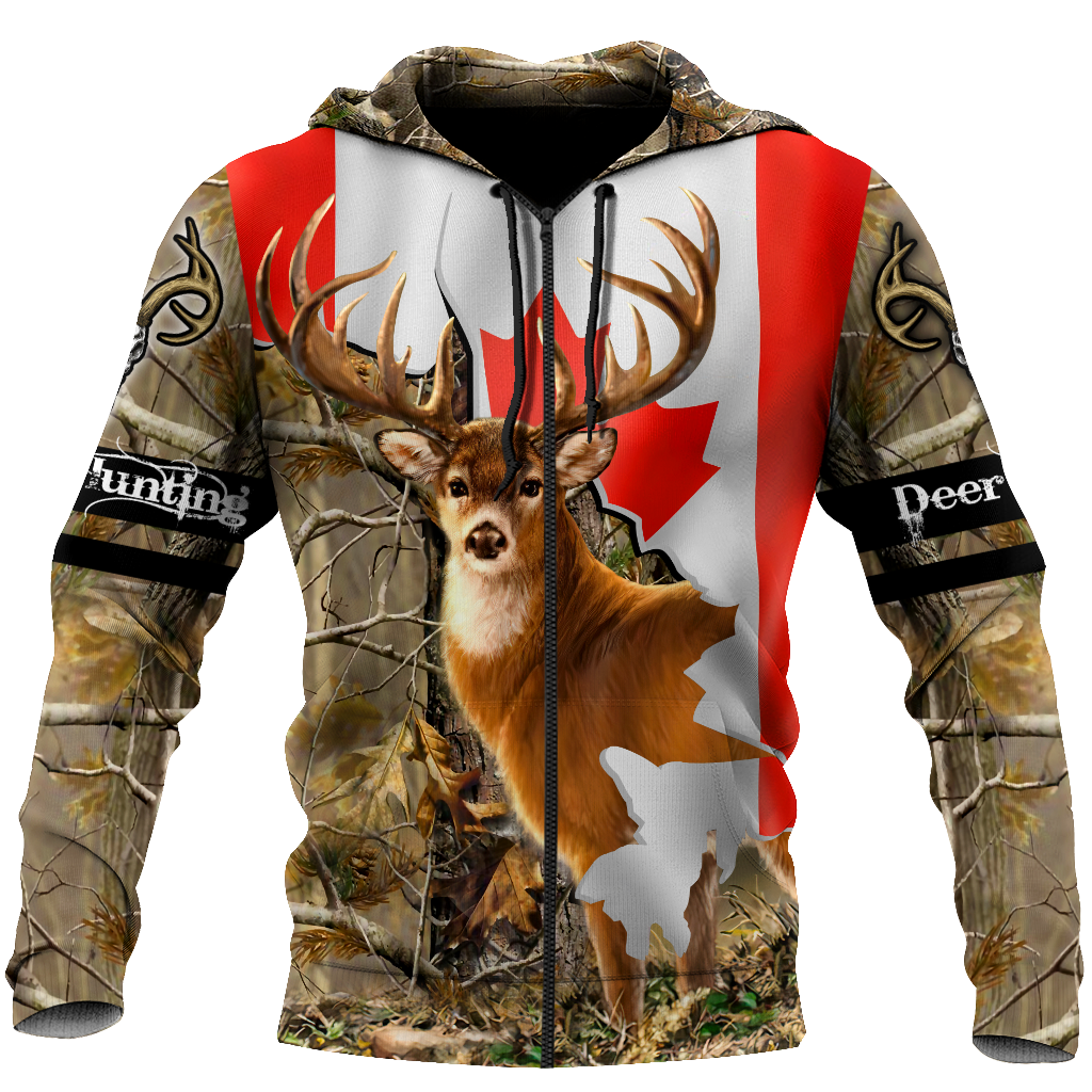 Deer Hunting Canada 3D All Over Printed Shirts For Men HHT31082001-LAM
