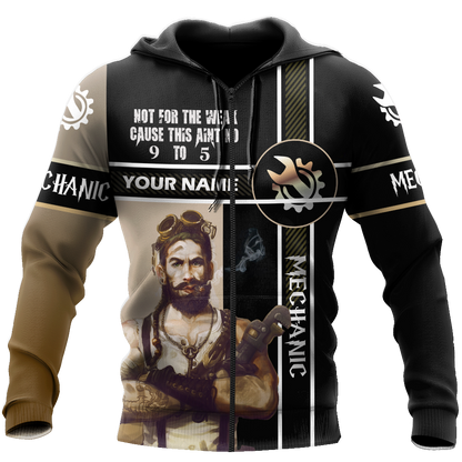 Mechanic Steampunk All Over Printed Hoodie For Men and Women TN
