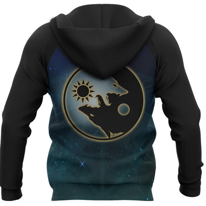 Viking Tree Of Life Fenrir Skoll And Hati Raven Rune - Amaze Style™-Apparel