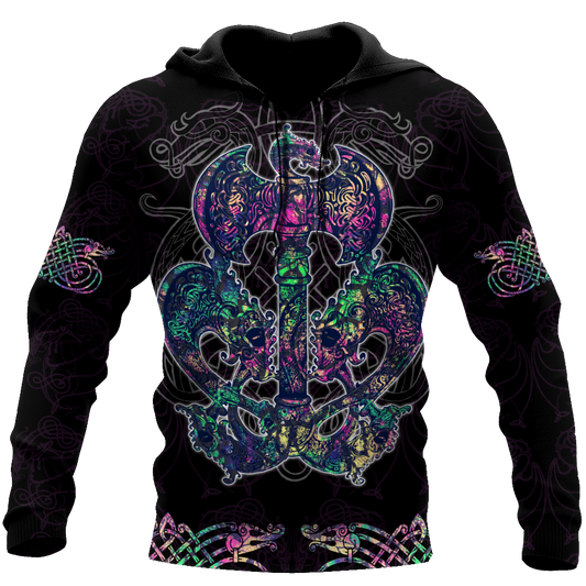 Love Viking tattoos 3D all over printed for man and women HHT27062001