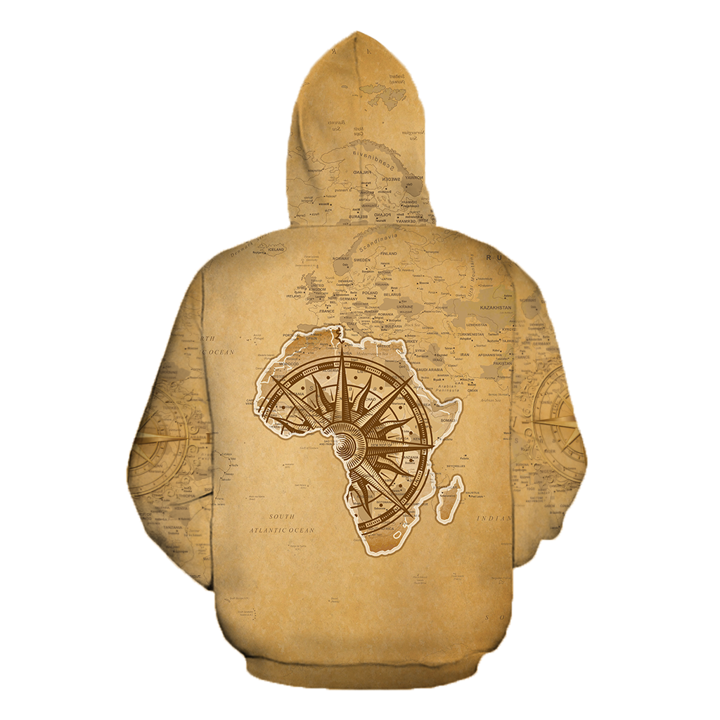 African Map - African Is Our Home Unisex Deluxe Hoodie ML