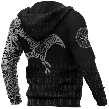 Vikings - The Raven of Odin Tattoo - Amaze Style™-Apparel