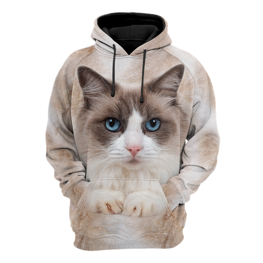 Ragdoll Cat face hair premium hoodie sweatshirt cover
