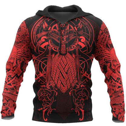 Vikings - The Raven Red of Odin Tattoo - Amaze Style™-Apparel