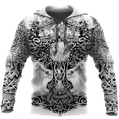 3D All Over Printed Sons Of Vikings Hoodie - Amaze Style™-Apparel