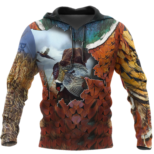 Pheasant Labrador Hunting 3D All Over Printed Shirts For Men And Women AZ100101 - Amaze Style™-Apparel