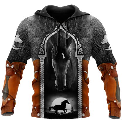 Beautiful Horse 3D All Over Printed shirt for Men and Women Pi080101-Apparel-MP-Hoodie-S-Vibe Cosy™