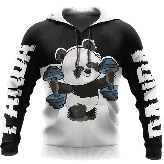Gymmer Panda 3D all over printed shirts for men and women AZ251201 PL - Amaze Style™-Apparel