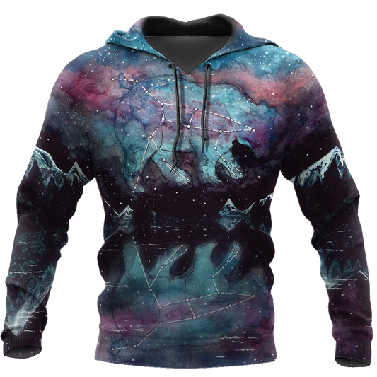Love Bear Galaxy 3D all over printed shirts for men and women AZ091201 PL - Amaze Style™-Apparel