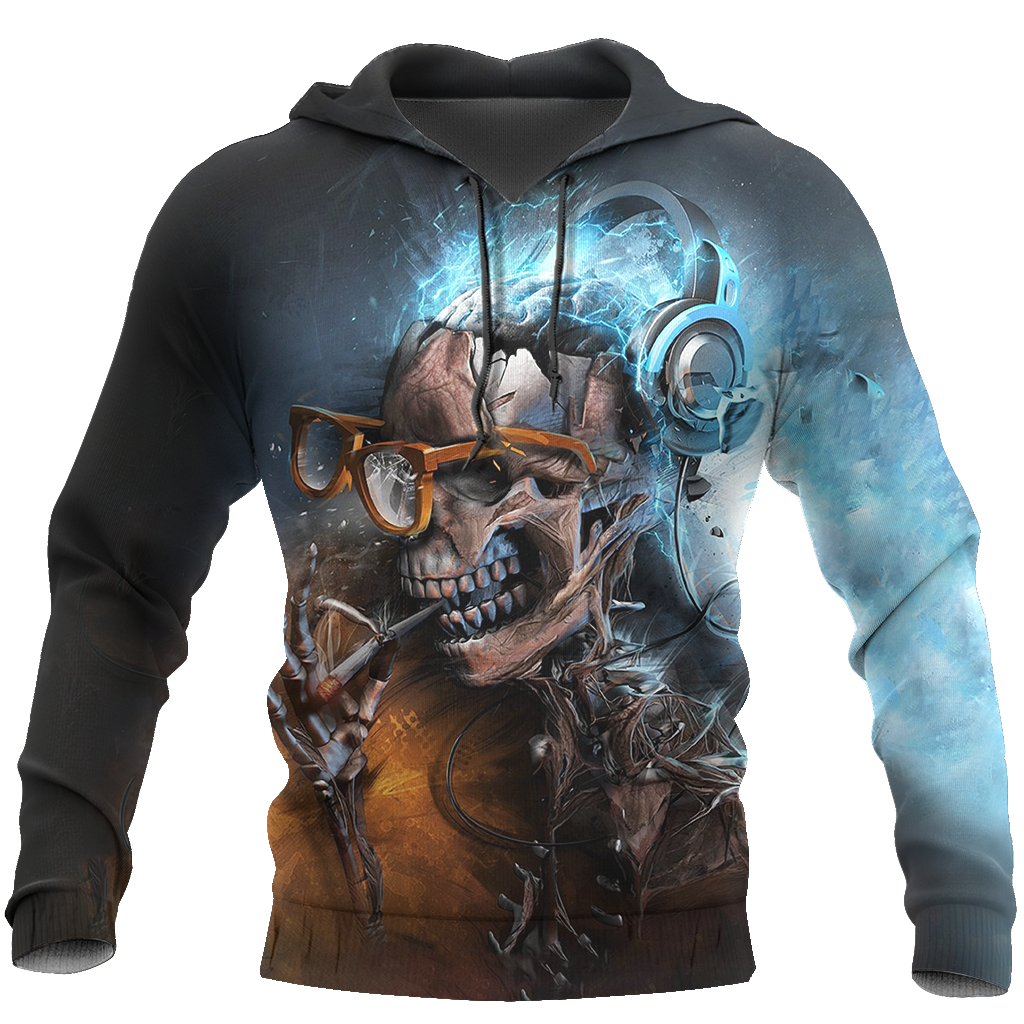 Music Is My Life And Skull Is My Love PL215 - Amaze Style™-Apparel